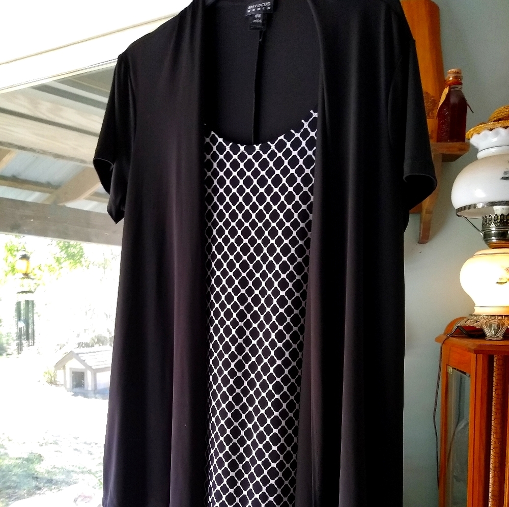 Very classy black & white dress